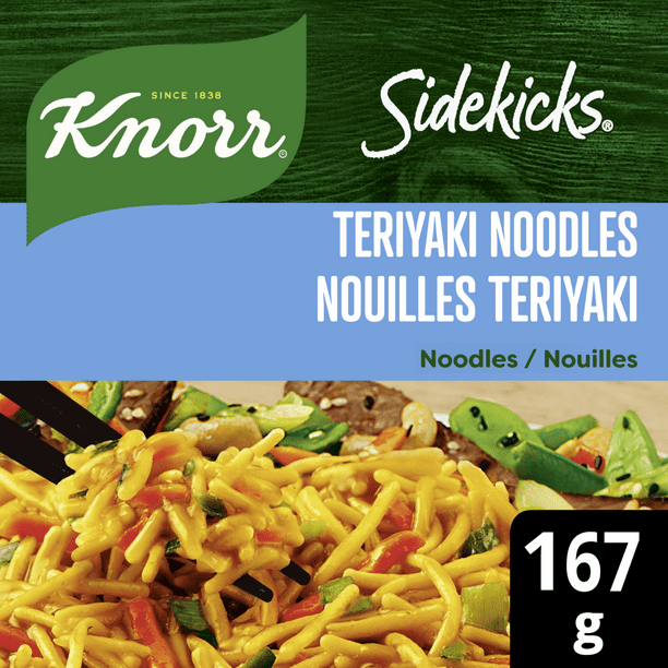Pâtes à la nouille teriyaki Sidekicks de Knorr 167 g Plats d'accompagnement