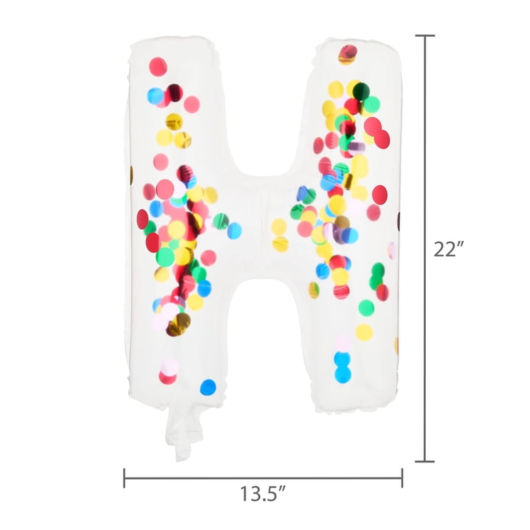 Way To Celebrate Happy Birthday Confetti Foil Balloon Banner, 16 Pc photo 2