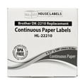thumbnail image 6 of HOUSELABELS Compatible with DK-2210 Replacement Roll for Brother QL Label Printers; Continuous Length Labels; 1-1/7" x 100 feet (29mm*30.48m) with 1 REUSABLE CARTRIDGE - 8 Rolls, 6 of 7