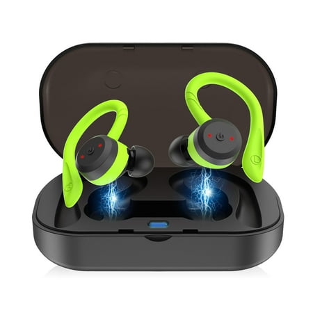 Wireless Earbuds, EEEKit True Wireless TWS Bluetooth 5.0 EDR Earbuds Sweat-Proof HD Stereo Sound Noise Reduction In-Ear Earphone Headset with Portable Charging (Best Noise Reduction Earbuds)