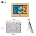 thumbnail image 5 of Wireless Weather Station with Color HD Display, EEEkit LCD Digital Weather Station with Indoor Outdoor Digital Thermometer Home Alarm Clock with Temperature Humidity Barometer Alarm Moon Phrase, 5 of 9