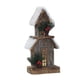 thumbnail image 5 of Estatuilla de casa de nieve navideña, casas de pueblo de vacaciones, decoración de jardín, casa de madera navideña para cafetería, baño, sala de estar estilo B BLESIY Casa de Navidad, 5 of 8