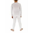 thumbnail image 3 of YUSHOW Youth Boys Compression Shirts & Pants Long Sleeve Athletic Shirts Sport Soccer Leggings White Size 12, 3 of 7