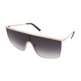 thumbnail image 5 of Flat Top Square Vintage Retro Shield Visor Style Aviator Sunglasses, 5 of 13