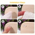 thumbnail image 4 of Uxcell 100Pack Cabinet Door Bumpers Small Self-Adhesive Clear Rubber Feet 8x4mm, 4 of 4