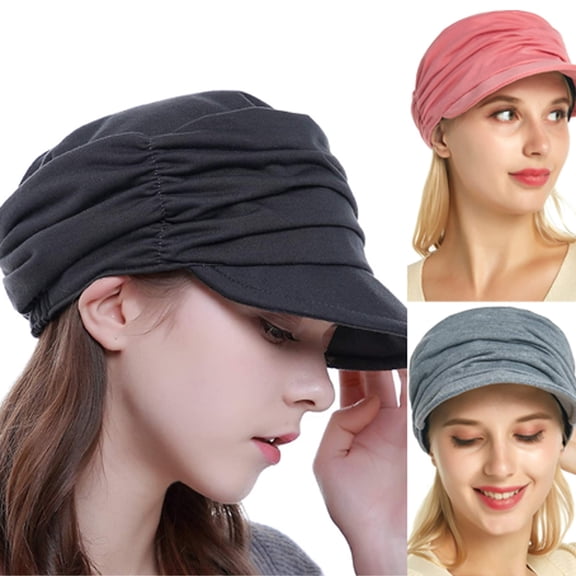 Helii Women's Fashion Soft-Brim Dome Pleated Sun Hat, Lightweight Polyester Comfortable Headwear for Daily Outdoor Use