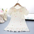 thumbnail image 4 of Robe de Nuit pour Filles, Manches Courtes, Col Rabattu, Imprimé d'Été, Tenue d'Intérieur, Chemise de Nuit pour Tout-Petit, 4 of 7