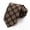 Brown, variant on Men's Fashion 3.15'' Ties Business Casual Wedding Necktie 8CM Formal Retro Checkered Geometric Pattern (Orange Oval)