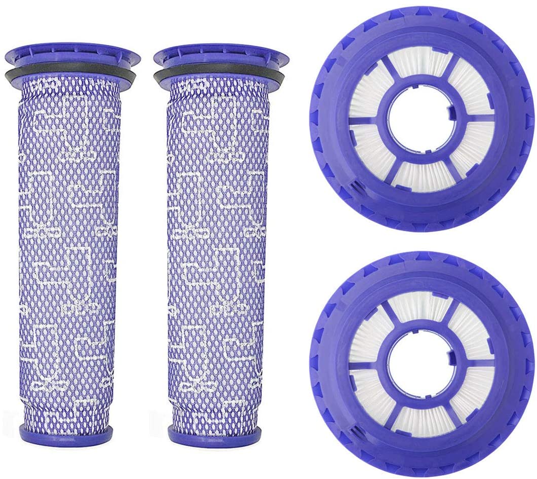 2 Pack Post Filters & 2 Pack Pre Filters Replacement for Dyson DC65