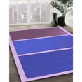 thumbnail image 3 of Ahgly Company Tapis Rond Lavable en Machine Intérieur Transitionnel Violet Améthyste Violet, 3 Pieds Rond, 3 of 7