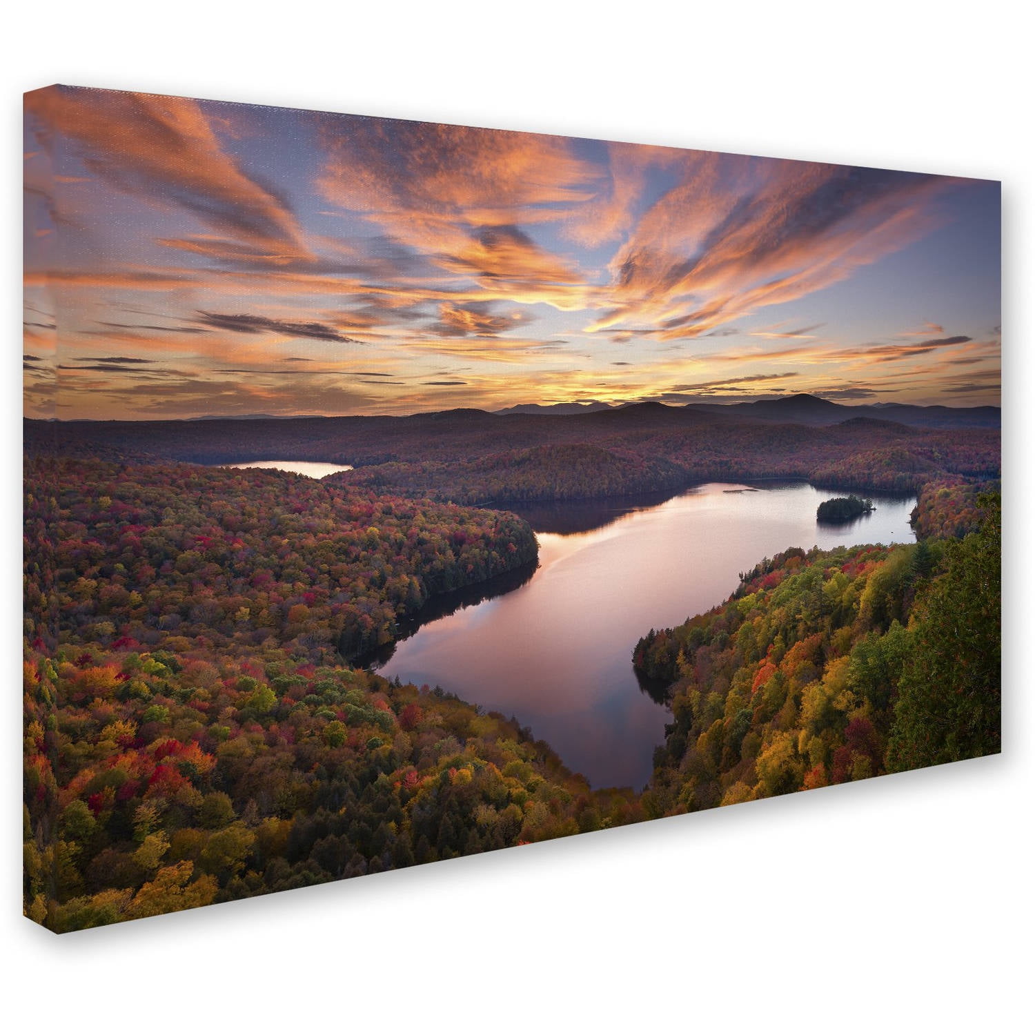 Trademark Fine Art "Autumn Vista" Canvas Art by Michael Blanchette Photography
