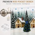 thumbnail image 5 of AshasdS Winter Forest Houses & Snow Window Valance Christmas Country Short Curtain Rod Pocket Living Room, 5 of 5