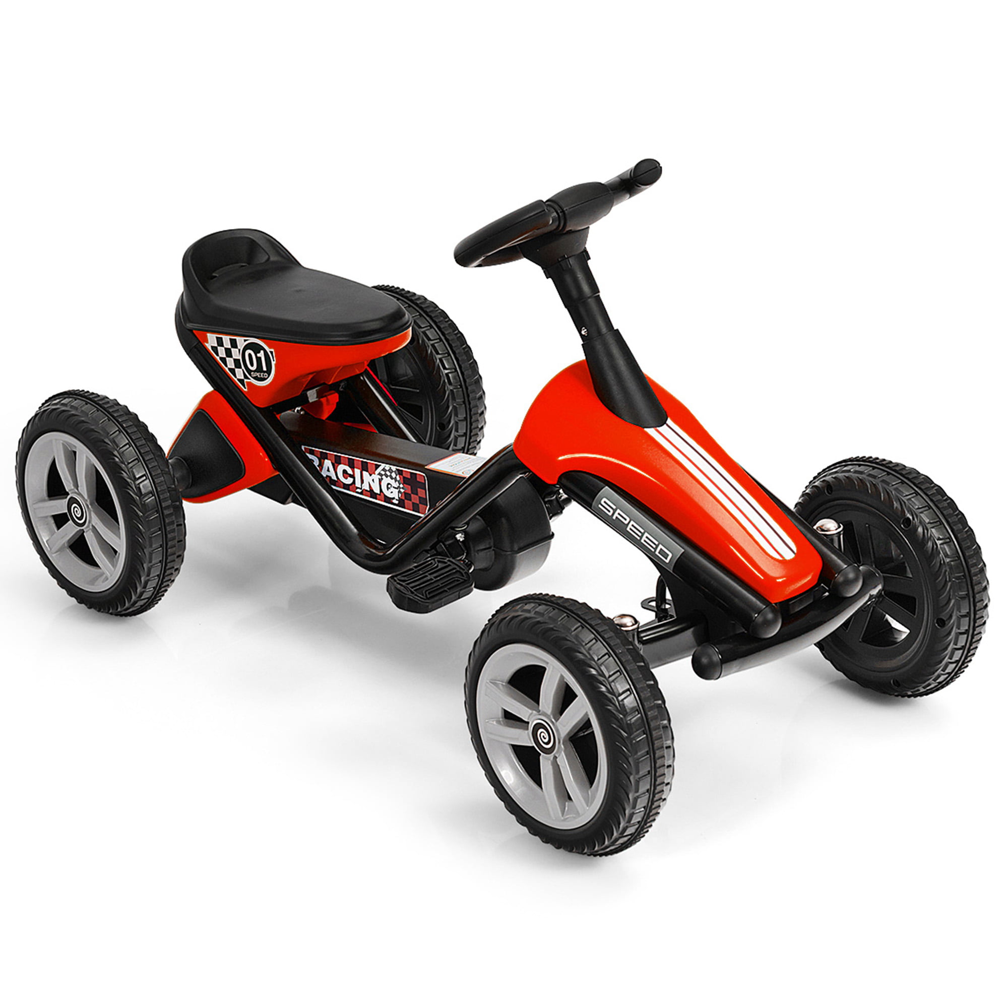Pedal Car Ride On Toys For Boys & Girls Aged 3-8 Details about   Pedal Go Kart 
