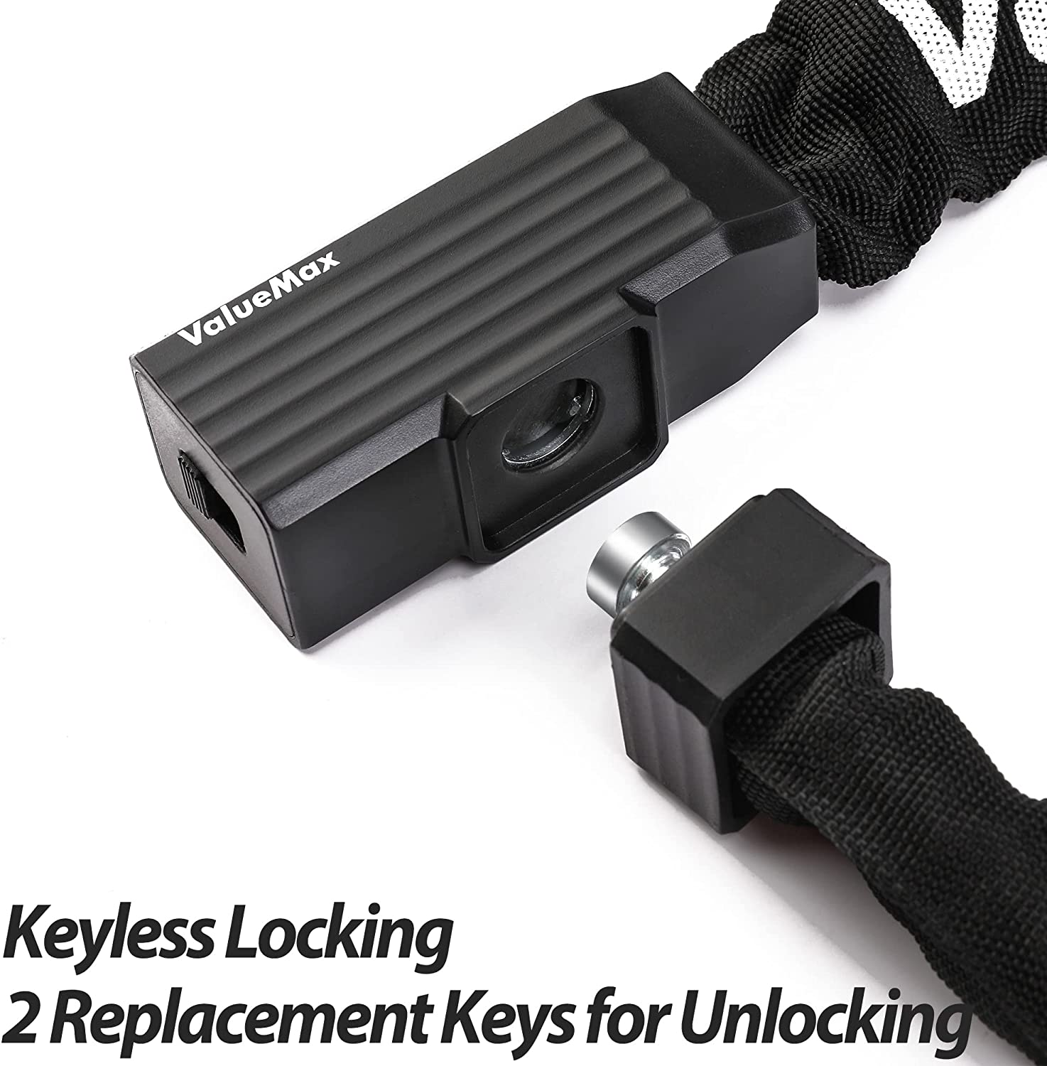 ValueMax Bike Chain Lock with Keys, 3.2 Feet photo 5