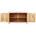 thumbnail image 2 of vidaXL Sideboard Light Pink 110x35x70 cm Solid Mango Wood, 2 of 5