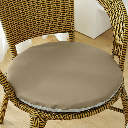 

YiBai Simples Solid Color Round Cushion Thick Non Slip Chair Pad Round Stool Butt Pad Waterproof Stool Cushion 11.81x11.81in Khaki for Father Dad