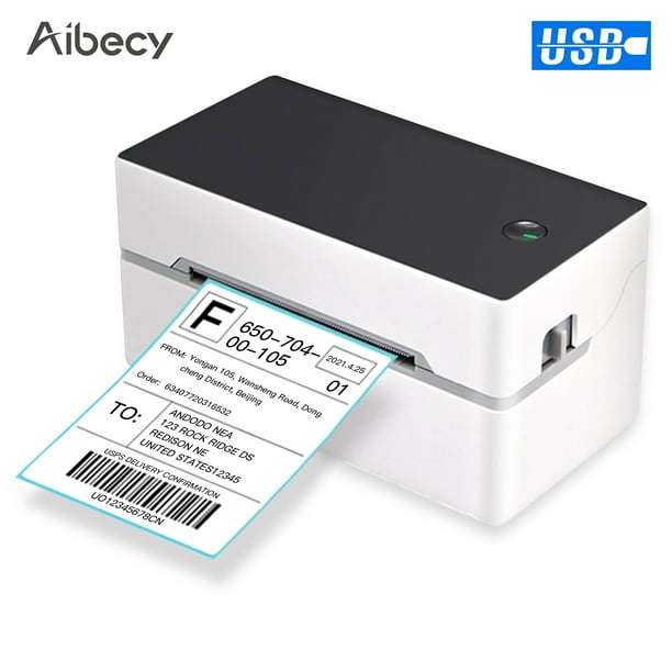 Aibecy Desktop Shipping Label Printer High Speed Direct Thermal Printer