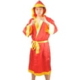 thumbnail image 2 of Dengjunhu Boxing Robe with Hood Boxing Robe for Men and Women Boxing Robe Satin, 2 of 3