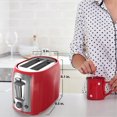 thumbnail image 6 of BLACK+DECKER 2-Slice Extra Wide Slot Toaster, Red/Silver, TR1278TRM, 6 of 11