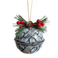 thumbnail image 1 of Adorno colgante navideño de campana, decoración navideña de hierro, decoración colgante navideña para Blanco, 1 of 9