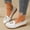 white, variant on CushHide Women's Ballet Flats Slip On White with Metal Buckle and Tassel Comfortable Casual Dress Shoes Microfiber Leather Loafers for Work