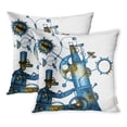 thumbnail image 1 of ECCOT Adult Steampunk Man Person Braids Close Costume Culture Cyberpunk Cyborg Pillowcase Pillow Cover 20x20 inch Set of 2, 1 of 1