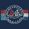 thumbnail image 2 of Men's General Motors Chevrolet 1953 Corvette 427  Graphic Tee Navy Blue Heather X Large, 2 of 4