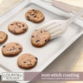 thumbnail image 5 of Country Kitchen Bakeware Set, 22-Piece Nonstick Stackable Baking Sheets with Silicone Handles, Pink, 5 of 7