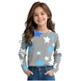 thumbnail image 5 of Baby Days YLSDY Stars Print Boys Girls Sweatshirt Toddler Pullover Sweaters Kids Active Shirts Crewneck Blouse Tops Gray 3 Years, 5 of 8