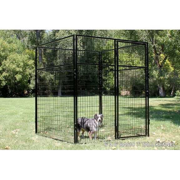 K9 Kennel Store 7' Tall 6' X 6' Welded Wire Basic Dog Kennel System