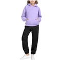 thumbnail image 2 of MKOSPLRT Girls Boys Sweatsuits Fleece 2 Piece Outfits 2-14Y Hoodie and Sweatpant Set Kids Athletic Fleece Tracksuits with Pocket, 2 of 6