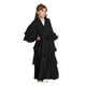 thumbnail image 4 of Traje de falda para niños y niñas, Festival musulmán de Ramadán, color sólido, manga larga, cuello en V, vestido flotante de gasa de tres capas, ropa para niños, vestido elegante, vestido de poliéster, 4 of 9