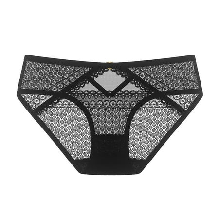 Flash Deals For Women Crochet Lace Lace Up Panty Sexy Hollow Out Underwear Clearance