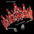 thumbnail image 4 of Vorkoi Tiara Crystal Crowns Princess Rhinestone Crown with Combs Bride Headbands Bridal Wedding Prom Birthday Party Hair Accessories Jewelry for Women Girls, 4 of 4
