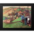 thumbnail image 2 of Gauguin, Paul 18x15 Black Modern Framed Museum Art Print Titled - Little Breton Shepherd, 2 of 5