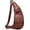#04brown, variant on Leather Sling Bag Backpack for Men Crossbody Chest DayPack Backpacks