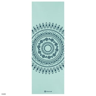 Gaiam Premium Marrakesh 4mm Yoga Mat, Navy Fleur, £29.99