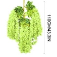 thumbnail image 3 of Luxcidy A Bundle of Simulated Flowers (12Pcs), Artificial Fake Wisteria Vine Rattan Hanging Garland Silk Flowers String Home Party Wedding Decor (J), 3 of 3