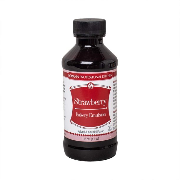 LorAnn Strawberry Bakery Emulsion, 4 Ounce Bottle