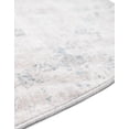 thumbnail image 6 of Unique Loom Noble Collection Area Rug - Victoria (5' 1" Round Gray/Blue), 6 of 7