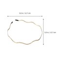 thumbnail image 2 of MasteelfCA 2 Pcs Serre-Têtes Simples pour Femmes Bandeau Décoratif pour Filles, 2 of 8