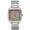Beige, variant on Men’s Square Stainless Steel Watch, Water Resistant Black Textured Dial with Date Window