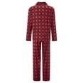 thumbnail image 4 of Valentines Day Matching Family Pajamas Set Love Heart Pattern Family Matching Outfits, 4 of 10