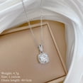thumbnail image 3 of Moissanite Necklace For Women S925 Sterling Silver Yellow Gold Plated Pendant Necklace DF VVS Color Moisanite Diamond Necklace Jewelry Gift Chain, 3 of 7