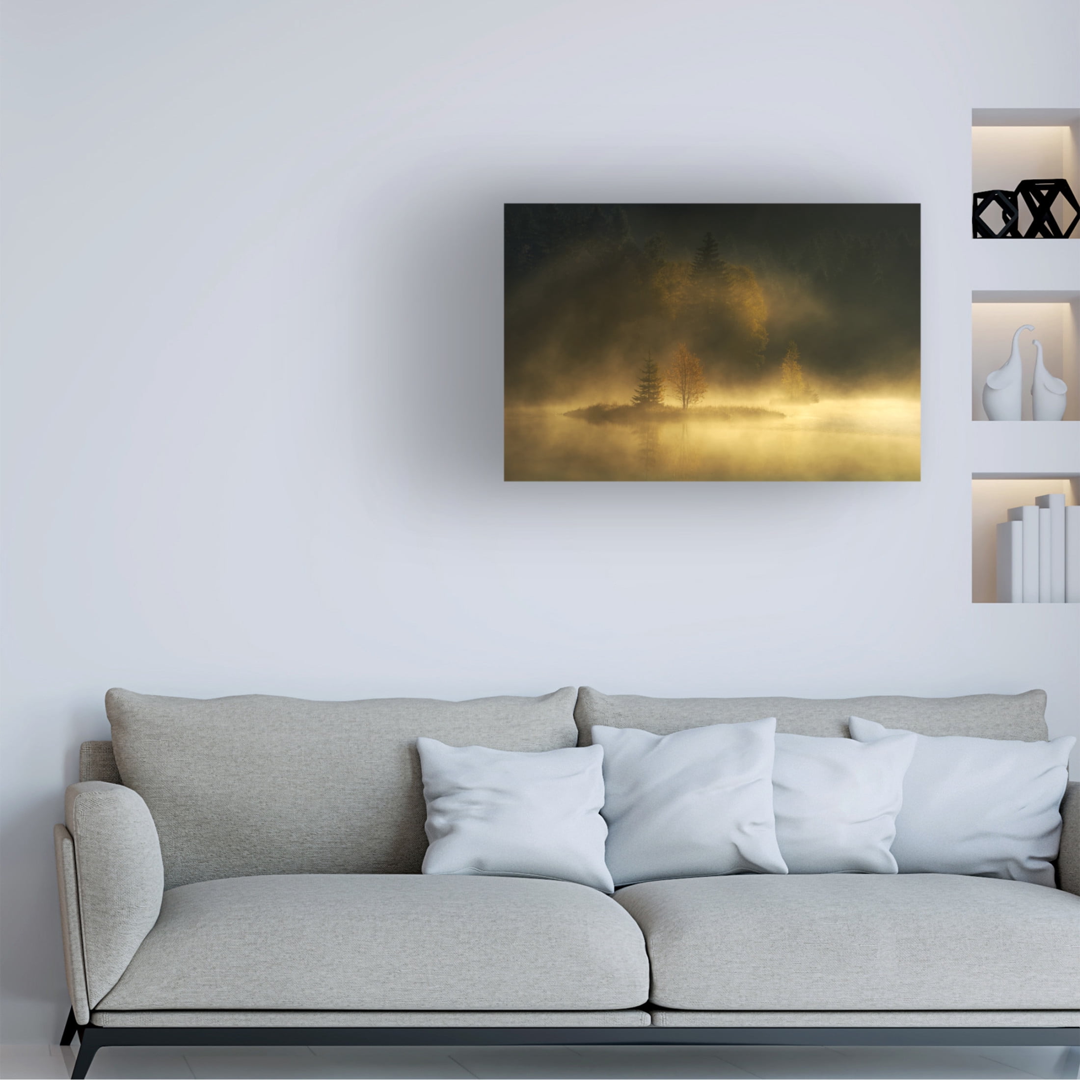Canvas Wall Art - Ellen Borggreve 'Autumnsphere' Wall Art for Living Room, Bedroom, or Office D?cor by Trademark Fine Art - 32 x 22 Inches