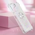 thumbnail image 4 of Funda para Xiaomi Redmi 13C 4G con Brillo Líquido Flotante, Purpurina, Parachoques y Anillo Giratorio Soporte, 4 of 5