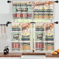 thumbnail image 3 of LALILO Kitchen Curtains and Valances Set of 3 36" Summer Window Treatment Tiers for Window Decor, 3 of 5