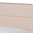 thumbnail image 5 of Baxton Studio Tamira Contemporary/Modern Velvet Tufted Panel Bed, Full, Light Pink/Black, 5 of 9
