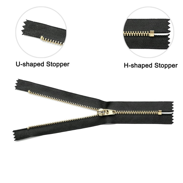 1 Set of Zipper Bottom Stops Zipper Repairing Stops Alloy Zipper