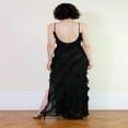 thumbnail image 3 of Women‘s Elegant Evening Long Prom Dress V-Neck Backless Ruffle Split Maxi Gown for Beach Party Wedding, 3 of 6
